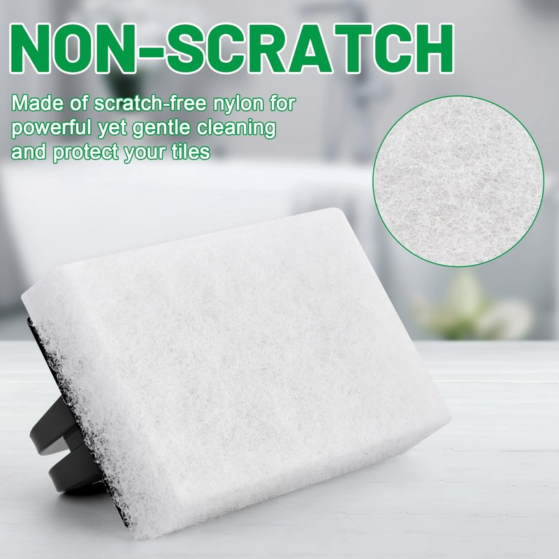18 Pack Handled Bath Scrubber Set Bathtub Scouring Pad 15