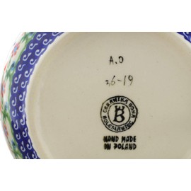 Polish Pottery Bowl 7-inch (Spring Flowers Theme)