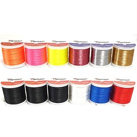 Lot of 12ea Wrapping Threads Best Selection (JK012) for Fishing Rod Building
