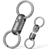 TIMULTI Titanium Magnetic Releaser Key Holder, Stylish, Includes Key Ring,