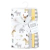 Hudson Baby Cotton Poly Flannel Burp Cloths Multipack, Cute Farm