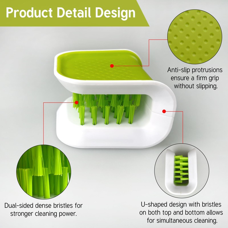 Jaasuee Blade Brush for Kitchen Washing - Knife and Cutlery