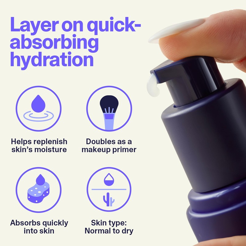 Curology Gel Face Moisturizer, Lightweight Daily Face Lotion with Hyaluronic