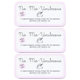 No Mo-Unibrow Shark Tank Wax Strips for Hair Removal - Hypoallergenic All Skin Types - Facial Hair Removal For Women - 36 Travel Friendly Wax Strips For Brows, Lip, Chin, Face + Post Wax Aloe Cream