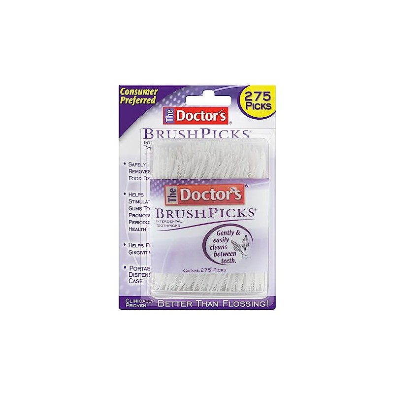 The Doctor's BrushPicks Toothpicks (275 count) by Brushpicks