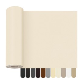 OcePor Self Adhesive Leather Repair Patch, 17x90 inch Leather Repair Tape, Leather Patches for Furniture, Vinyl Leather Repair Kit for Couches, Boat Seats, Furniture, Cars(Beige White)