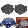Unbranded Black Mesh Speaker Grill Cover for Harley Touring Electra