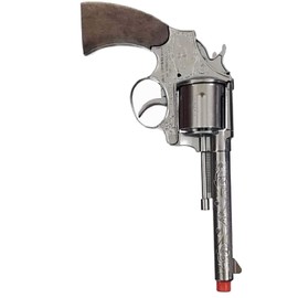 PARRIS CLASSIC QUALITY TOYS EST. 1936 - Jesse James Pistol Holster Set, Solid Die-Cast Metal Toy Gun, Includes 7" Pistol & Belt, Made in Italy,Safe for Children,Authentic Old West Design