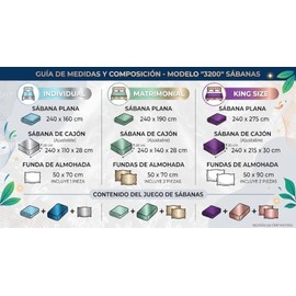 Yamel Hogar  Sábanas 3200 Rayadas Individual de Microfibra  Set 3 Piezas  Frescas y Antialérgicas  Perla                                              