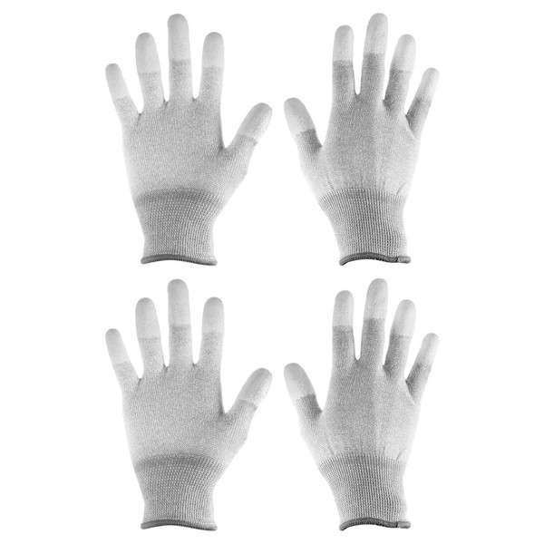 sourcing map 2 Pairs ESD Anti Static Gloves 21cm Thickened