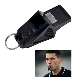 Black Triangle Whistle Professional Triangular Plastic Whistle, Coreless Whistle with Loud Signal, Suitable as Training Whistle and Sports Whistle for Football, Basketball and Outdoor Use