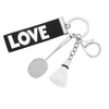 DONWOIE Badminton Keychain – Sports Key Chains for Bag Charms,