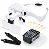 LED Head Magnifier with 5 Interchangeable Lenses for Jewelry Repair