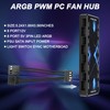 MEIRIYFA ARGB PWM Controller Hub 12V 4Pin PWM & 5V