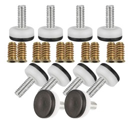 MyyYiTar 10pcs Nylon Adjustable Leveling Feet M8(8mm) 5/16 inch Heavy Duty Furniture Levelers Adjustable Table Feet for Chairs Cabinets Sofa Workbenches and Furniture Legs