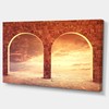 Designart Fantasy Background with Two Arches – Large Landscape Canvas