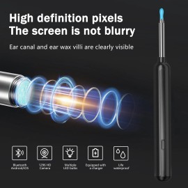LEZHUAN Ear Wax Removal, Ear Wax Removal Tool Camera with 1080P and 6 LED Lights, Ear Cl
