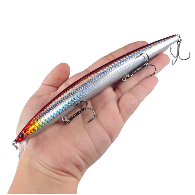KERUNE Wobbler Set of 5 Artificial Baits 18 cm /