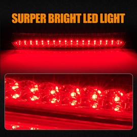 Cxdar Third 3rd Brake Light LED for 2015-2020 Chevy Tahoe/Suburban, High Mount Rear Brake Lights Assembly for 2016-2019 Suburban 3500HD, Waterproof Center Cab Lamp Stop Light (Black)