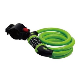 Bicycle Bike Dial Lock Wire Lock Bicycle Lock Length 47.2 inches (1200 mm) Cross Section Diameter 0.5 inches (12 mm) 5 Digits Anti-Theft Keyless Holder 7 Colors (Green)