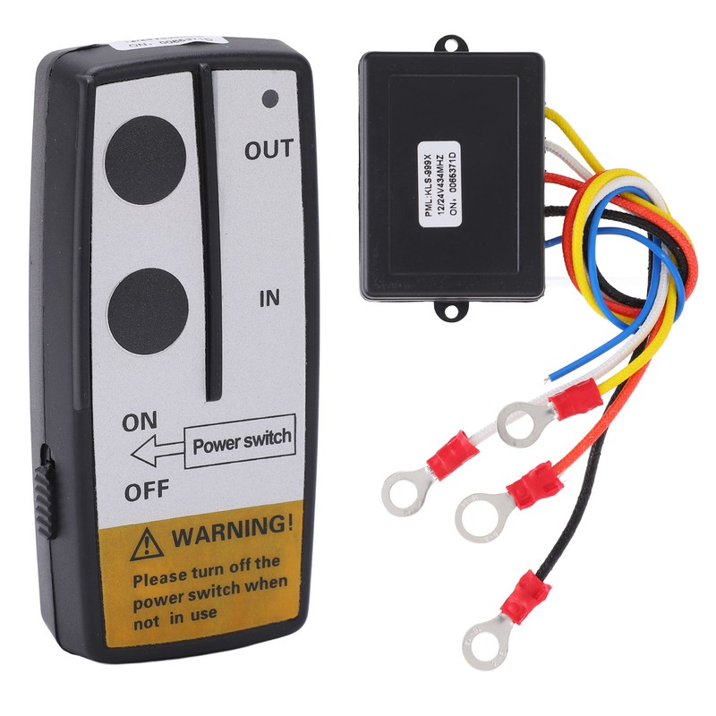Wireless Winch Remote Control Kit with Receiver 12V 24V 75ft