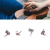 4PCS Ukulele Tuning Peg Chrome Color Metal Ukulele Machine Head