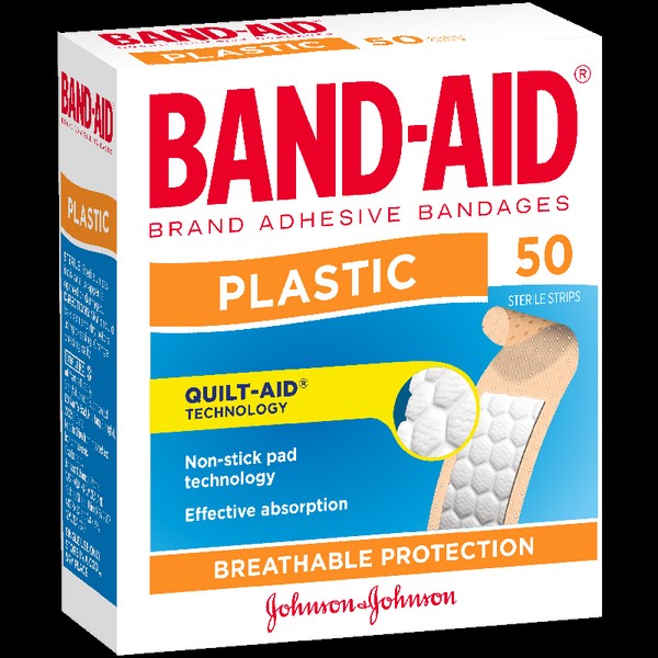Band-Aid Plastic Strip X 50