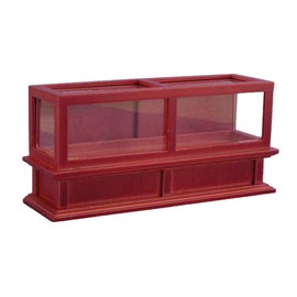 Melody Jane Dolls Houses Dollhouse Counter Display Case Mahogany Shop Fitting Shop Furniture 1:12