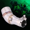 Keenso Motorcycle Exhaust Centre Pipe, Motorcycle Stainless Steel Exhaust Middle