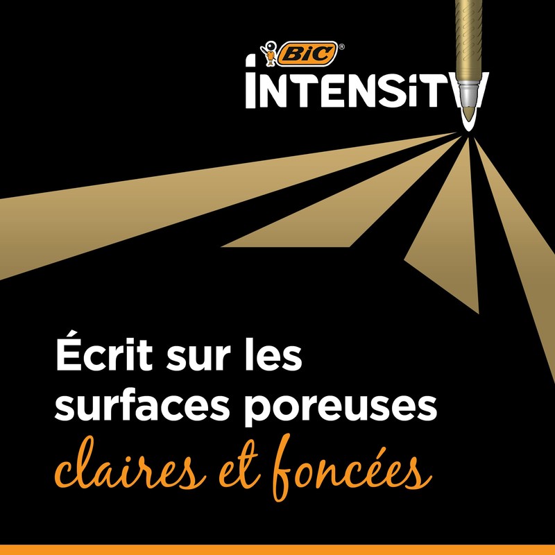 Bic Marking Permanent Markers - Assorted Intense/Pastel/Metallic Colours, Assorted Colours,