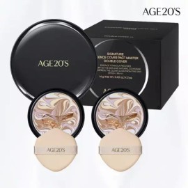Age 20's [에이지투웨니스] 시그니처 에센스 커버 팩트 마스터 더블커버 케이스1+리필2) SPF50+ PA++++) [[0001]13호] [Age 20's] Signature Essence Cover Pact Master Double Cover Case 1 + Refill 2) SPF50+ PA+++ [[0001] Shade 13]