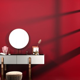 AbaBoorty 394''x15.8'' Peel and Stick Dark Red Adhesive Wall Paper - Decorative Solid Color Wallpaper for Kitchen - Thick Contact Paper Self Adhesive Textured Vinyl Roll