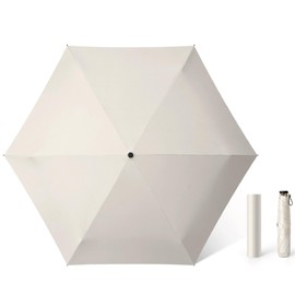 Parasol, UV Protection, 100% Light Blocking, Heat Blocking, Folding Parasol, Lightweight, Compact (2025 Release, 4.6 oz (118 g) & JIS Certified, Folding Umbrella, UV Protection, Windproof, Water