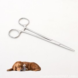 Artery Clamp, Hook Remover Fishing Clamp Piercing Pliers Fishing Pliers Stainless Steel Fishing Straight Tweezers Hemostatic Piercing Pliers Portable Fishing Accessories Forceps Fishing Clamps 12.5 cm