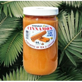 NATURZ BEEZ CINNAMON HONEY 44oz / 1.25kg / 2.75lb RAW HONEY & CINNAMON 100% PURE USA HONEY