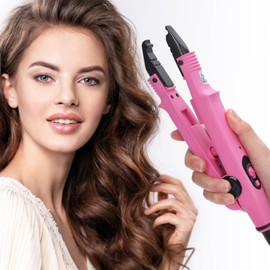 PAWACA Hair Extensions Tools，Professional k Tips Real Human Hair Fusion Hair Extensions Machine，Fast Heat-up Connector Wand Bonding Melting Tool Heat Iron for Salon Fashion Women