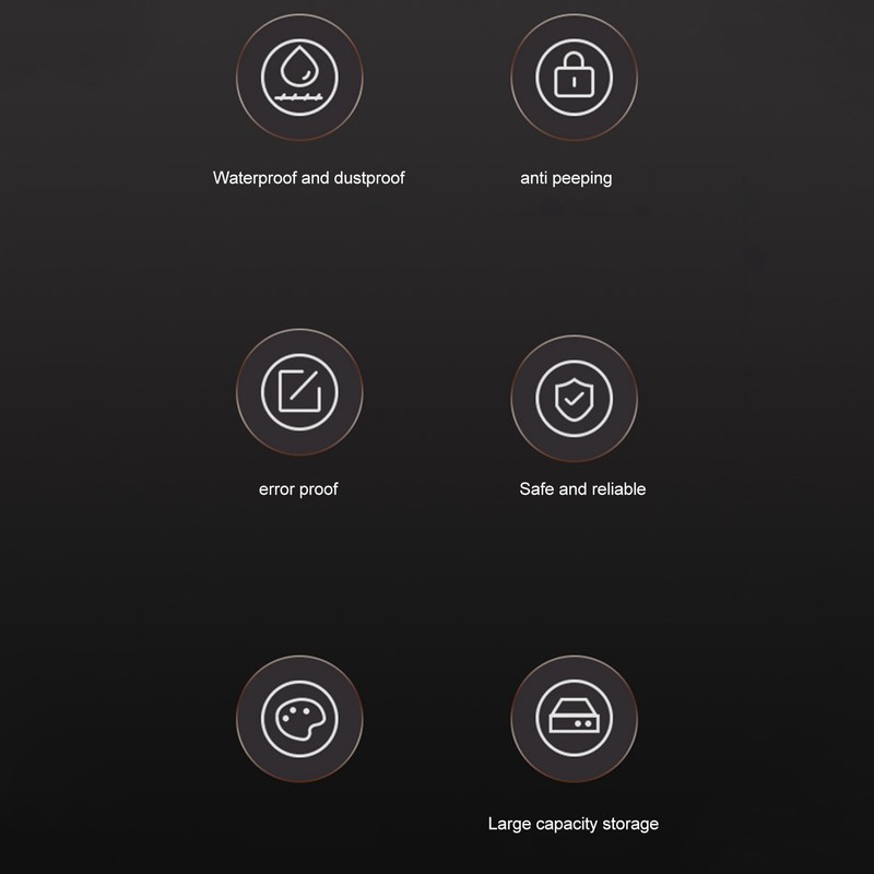 Key Lock Box Wall Mounted Multifunctional 4 Digit Combination Lock