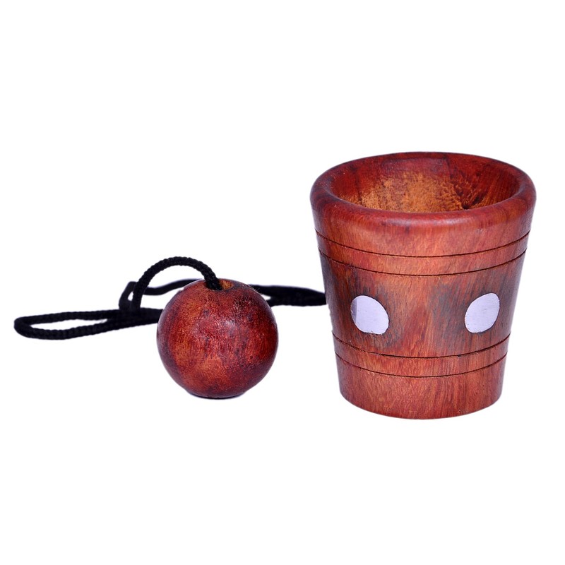 Purpledip Cup and Ball Set: Handmade from Rosewood (10420)
