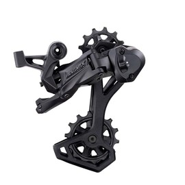Microshift AdventX Rear Derailleur 10 Speed Derailleur with Clutch, Long Cage, for Road and Mountain Bike, Black