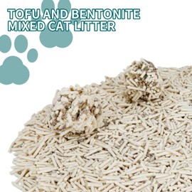 Meowgic Paws Plant-Based Cat Litter, Odor Control Quick Clumping Tofu Cat Litter, 6 lbs, Low Tracking Dust Control Lightweight Flushable Unscented Natural Kitty Litter