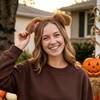 Dog Ears Headband Fluffy Animal Ears Hairband Brown Dog Costume