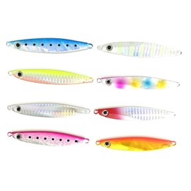 Orurdo Fishing Gear, Metal Jig C, 8 Colors, 3.3 inches (8.3 cm), 2.8 oz (80 g), Suitable for All Seasons qb100059a04n0 For Seabass, Flours, Sagochi, Sagoshi, and More