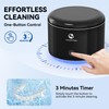 Portable Ultrasonic Cleaner, 56kHz Ultrasonic Retainer Cleaner, Upgraded Lighted Retainer