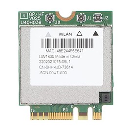 Tarjeta WiFi Inalámbrica 450Mbps / 1300Mbps Banda Dual 2.4G / 5G NGFF M.2 IEEE 802.11a / B/G/N/Ac Red Accesorios de Computadora para Computadoras Portátiles Equipadas con Ranura para Tarjeta NGF