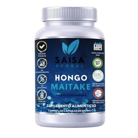 Hongo Maitake Orgánico Con 120 Cápsulas Saisa Herbal                                                                                                  