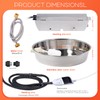 KHEARPSL Heated Automatic Dog Water Bowl Dispenser Outdoor for Large