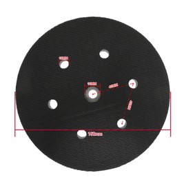 IUSOT 1Pcs 150mm/6inch Backing Pad, Hook & Loop Backing Pad with 6 Dust Extraction Holes, Compatible for Metabo Orbital Sander, for Metabo SXE 450 Bosch 27627
