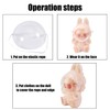 Doll Face Mask Cover with Elastic Band, Acrylic Transparent Toy