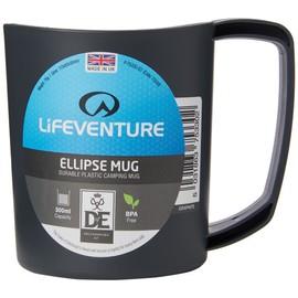 Lifeventure Ellipse Plastic Mug For Camping, Travel & Outdoor - Graphite