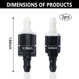 2PCS Windshield Washer Check Valve Replacement OEM#85381-AE020,Front Windshield Washer Nozzle Check Valve Compatible with Toyota,Perfect Windshield Sprayer Nozzle Repair Kit